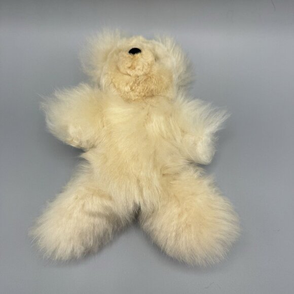 Handmade Other - Alpaca Fur Teddy Bear Peruvian Soft Real Authentic Fluffy Stuffed Animal 10"